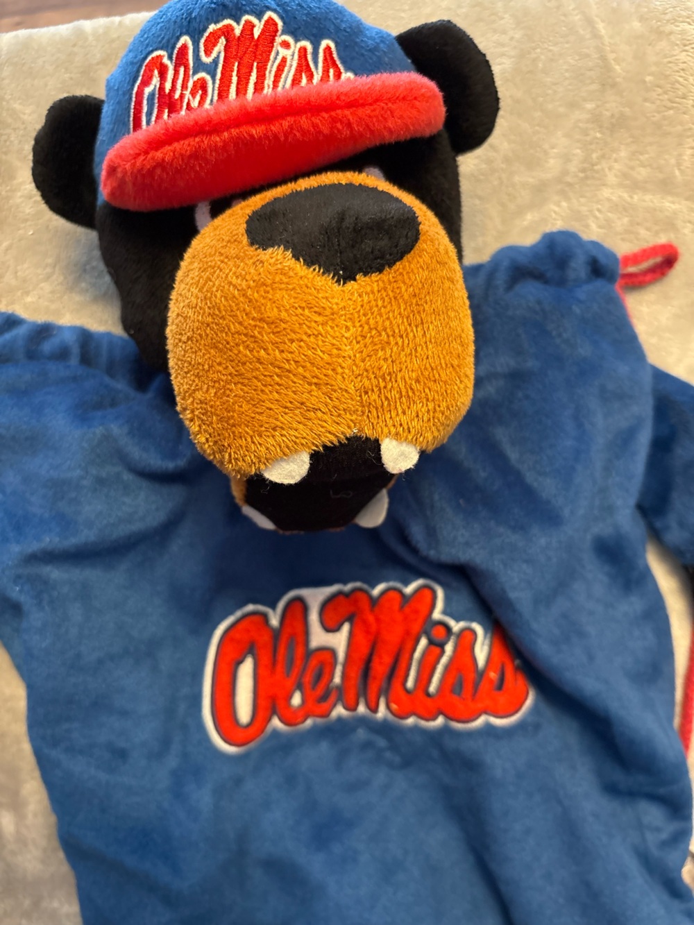 Forever Collectibles OleMiss Rebels Bear BackPack
